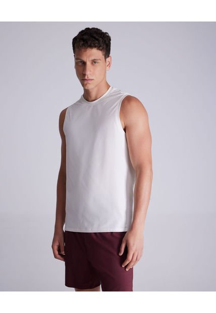 Camiseta Para Hombre Manga Sisa Color Beige Marca Atmos #32090107