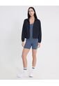 Chaqueta Rompevientos Con Elástico En Inferior  Para Mujer Negro Atmos de Atmos