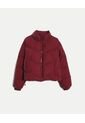 Chaqueta Acolchada Cuello Alto  Para Mujer Vino Atmos de Atmos