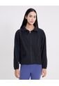 Chaqueta Rompevientos Oversize Con Capota  Para Mujer Negro Atmos de Atmos