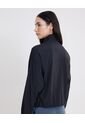 Chaqueta Rompevientos Con Elástico En Inferior  Para Mujer Negro Atmos de Atmos