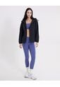 Chaqueta Rompevientos Oversize Con Capota  Para Mujer Negro Atmos de Atmos