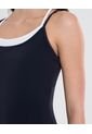 Camiseta Tank Doble Top Contraste Aerius Skin  Para Mujer Negro Atmos de Atmos