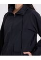 Chaqueta Rompevientos Oversize Con Capota  Para Mujer Negro Atmos de Atmos