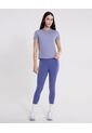Camiseta Training Con Bonding  Para Mujer Lila Atmos de Atmos