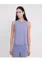 Camiseta  Para Mujer Manga Sisa Cuello Redondo Color Lila Marca Atmos #31090349 de Atmos