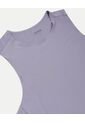 Camiseta  Para Mujer Manga Sisa Cuello Redondo Color Lila Marca Atmos #31090349 de Atmos