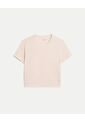 Camiseta Boxy Training Bonding  Para Mujer Café Atmos de Atmos