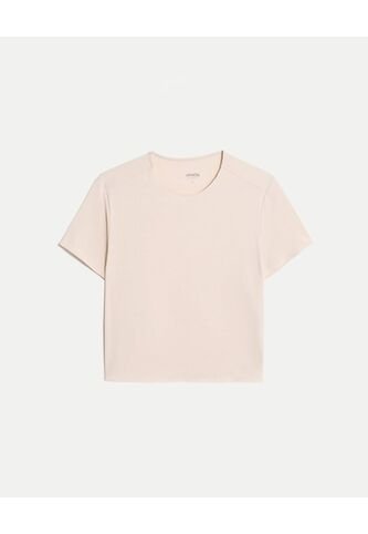 Camiseta Boxy Training Bonding  Para Mujer Café Atmos Atmos