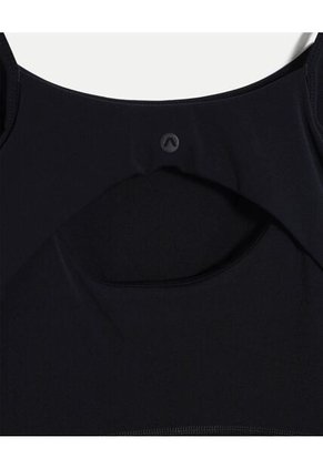 Vestido Con Abertura Posterior Para Mujer Negro Atmos