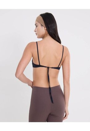 Top Deportivo Ajuste Posterior Para Mujer Negro Atmos