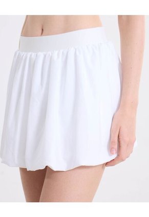 Falda Training Globo Con Biker  Para Mujer Blanco Atmos