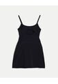 Vestido Con Abertura Posterior  Para Mujer Negro Atmos de Atmos