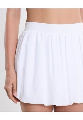 Falda Training Globo Con Biker  Para Mujer Blanco Atmos