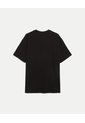 Camiseta Regular Fit Manga Corta Texturizada  Para Hombre Negro Atmos de Atmos