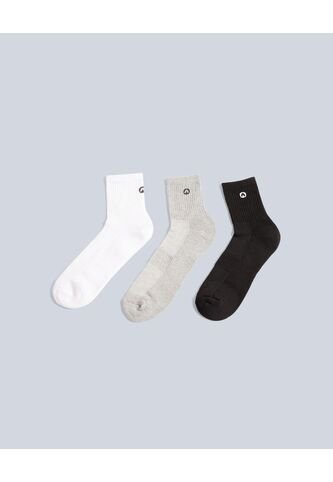Pack X3 Medias Caña Media En Algodón X3 Para Hombre Blanco Atmos Atmos