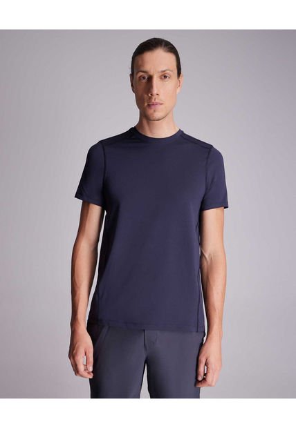 Camiseta Para Hombre Manga Corta Color Azul Oscuro Marca Atmos #32090141