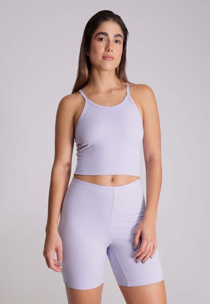 Camiseta Para Mujer Manga Sisa Color Lila Marca Atmos #31090112