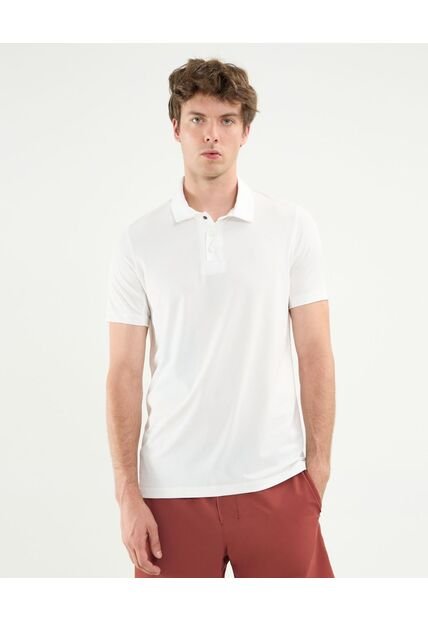 Polo Para Hombre Cuello Maquina Sin Bolsillo Color Marfil Marca Atmos #32110004