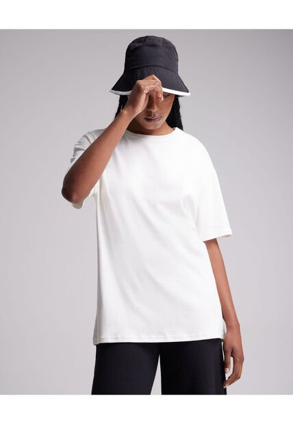 Camiseta Para Mujer Manga Corta Color Marfil Marca Atmos #31090075