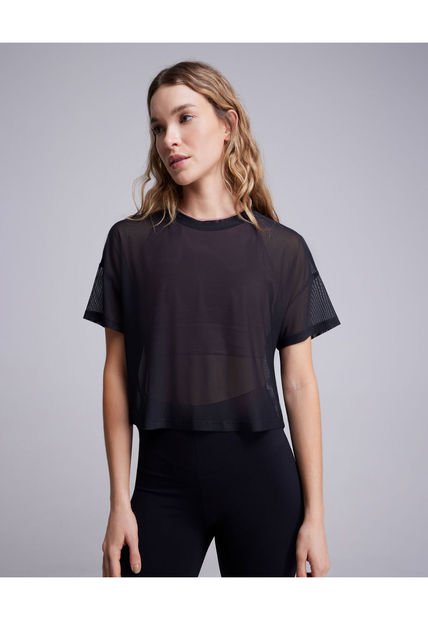 Camiseta Para Mujer M/C Marca Atmos En Color Negro  #31090095