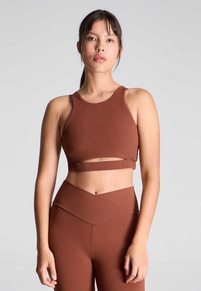 Top Para Mujer Top Color Café  Marca Atmos #31220119