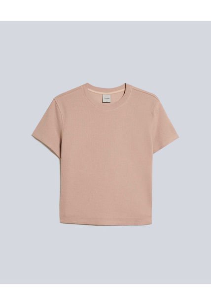 Camiseta Para Mujer Manga Corta Cuello Redondo Color Rosado Marca Atmos #31090196