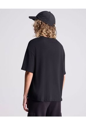 Camiseta Para Mujer Manga Corta Cuello Redondo Color Negro Marca Atmos #31090205