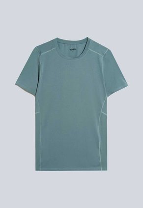 Camiseta Para Mujer Manga Corta Cuello Redondo Color Verde Pastel Marca Atmos #31090158
