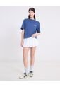 Camiseta Amplia Básica Con Screen  Para Mujer Azul Atmos de Atmos