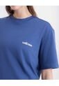 Camiseta Amplia Básica Con Screen  Para Mujer Azul Atmos de Atmos
