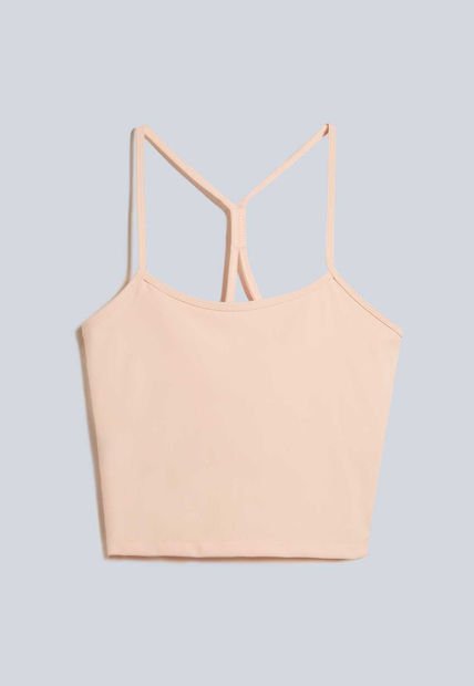 Crop Top Para Mujer Manga Sisa Color Rosado Marca Atmos #31090128
