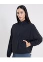 Chaqueta Rompevientos Con Elástico En Inferior Para Mujer  Deportiva  Color Negro Marca Atmos de Atmos