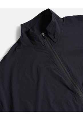 Chaqueta Rompevientos Con Elástico En Inferior Para Mujer  Deportiva  Color Negro Marca Atmos