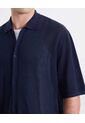Polo Tejida Cuello Clásico  Para Hombre Azul Atmos de Atmos
