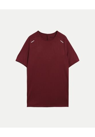 Camiseta Deportiva Texturizada  Para Hombre Vino Atmos Atmos
