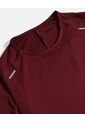 Camiseta Deportiva Texturizada  Para Hombre Vino Atmos de Atmos