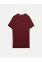 Camiseta Deportiva Texturizada  Para Hombre Vino Atmos de Atmos