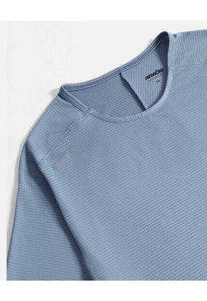 Camiseta Deportiva Texturizada  Para Hombre Azul Atmos
