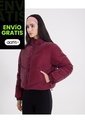 Chaqueta Acolchada Cuello Alto Para Mujer  Deportiva  Color Vino Marca Atmos de Atmos