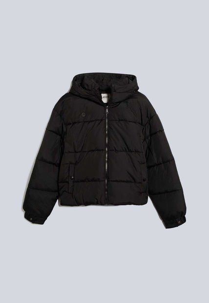 Chaqueta Para Mujer Acolchada Color Negro Marca Atmos #31080026