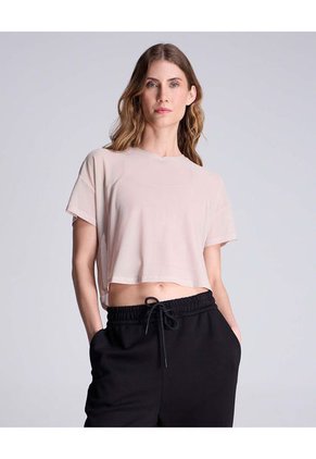 Camiseta Para Mujer Manga Corta Color Beige Marca Atmos #31090189