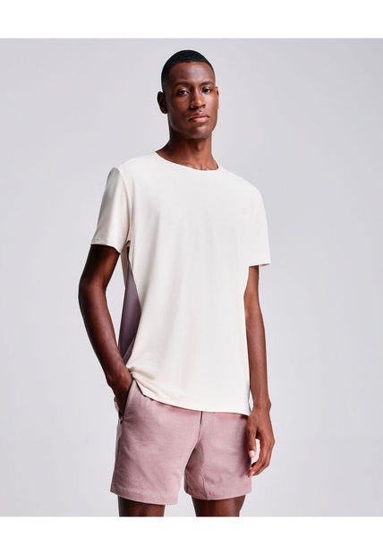 Camiseta Para Hombre Manga Corta Color Crema Marca Atmos #32090131