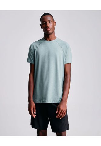 Camiseta Para Hombre Manga Corta Cuello Redondo Color Verde Pastel Marca Atmos #32090144 Atmos