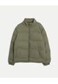 Chaqueta Acolchada Pu Cuello Alto  Para Hombre Verde Atmos de Atmos