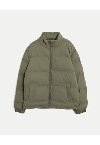 Chaqueta Acolchada Pu Cuello Alto  Para Hombre Verde Atmos Atmos