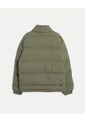 Chaqueta Acolchada Pu Cuello Alto  Para Hombre Verde Atmos de Atmos