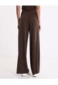 Pantalón Amplio Plush Con Venas  Para Mujer Café Atmos de Atmos