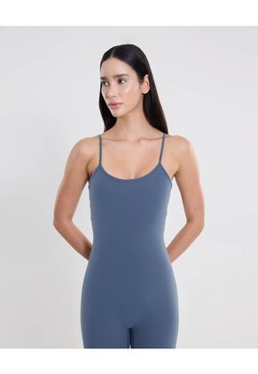 Enterizo Corto Ajuste Funcional Para Mujer Gris Atmos