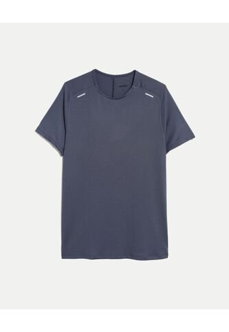 Camiseta Deportiva Texturizada  Para Hombre Azul Atmos Atmos